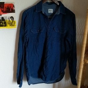 2 for 15! GAP Dark Chambray Long Sleeve Top